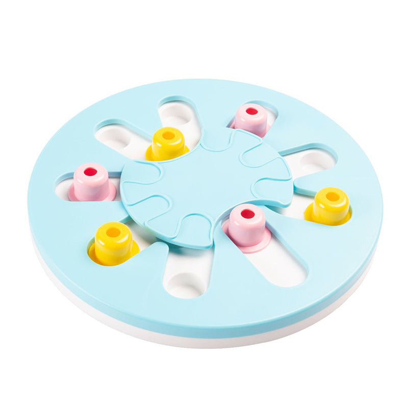 Pet Slow Food Bowl Leakage Training Game Plate