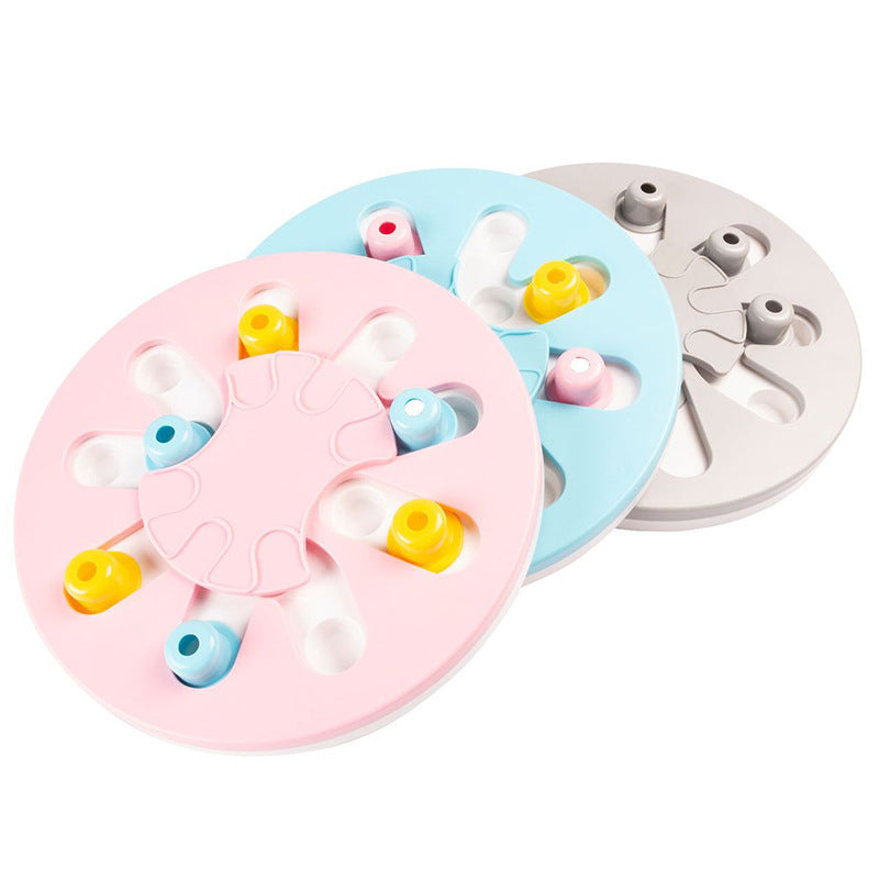 Pet Slow Food Bowl Leakage Training Game Plate