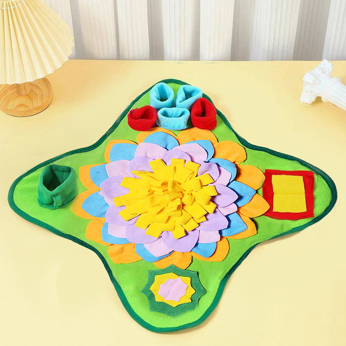 Pet Smell Mat Dog Puzzle Training Food Hiding Blanket