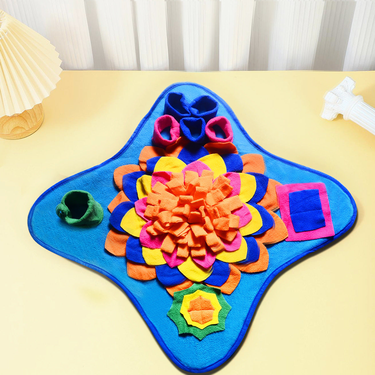 Pet Smell Mat Dog Puzzle Training Food Hiding Blanket